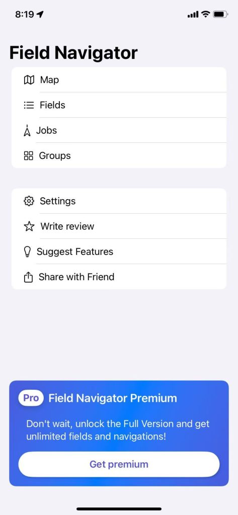 Field Navigator_setting