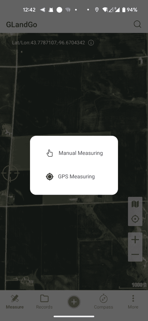 GLandGo Measure Type